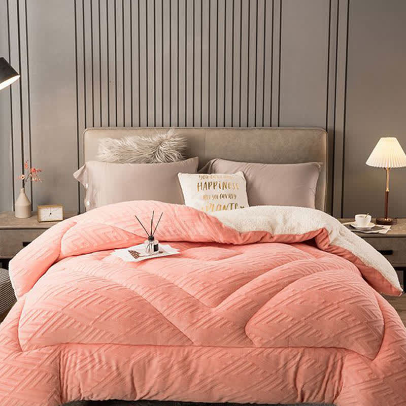 Thick Sherpa Winter Blanket – Warm & Cozy with Quilted Core