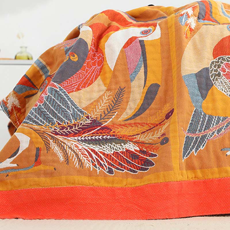 Toucan Bird Reversible Cotton Quilt – Soft, Lightweight & Breathable
