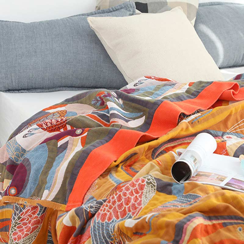 Toucan Bird Reversible Cotton Quilt – Soft, Lightweight & Breathable