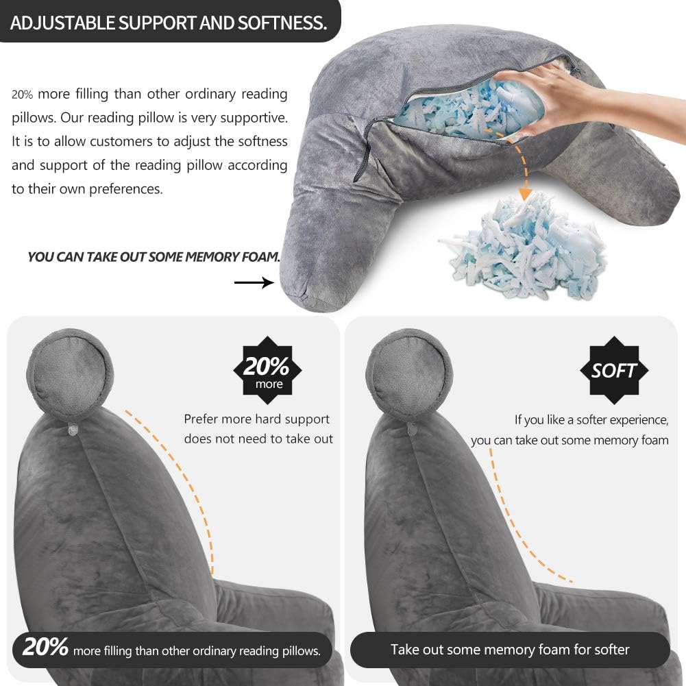 Reading Bed Pillow with Arms – Supportive & Cozy for Ultimate Comfort