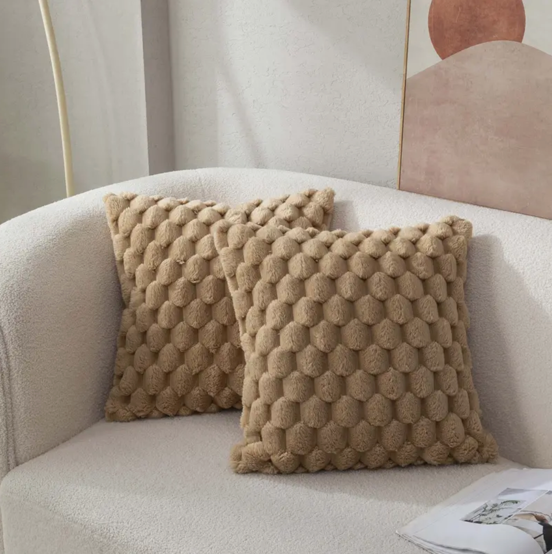 Soft Pillow with Plush Fluffy Pillowcase
