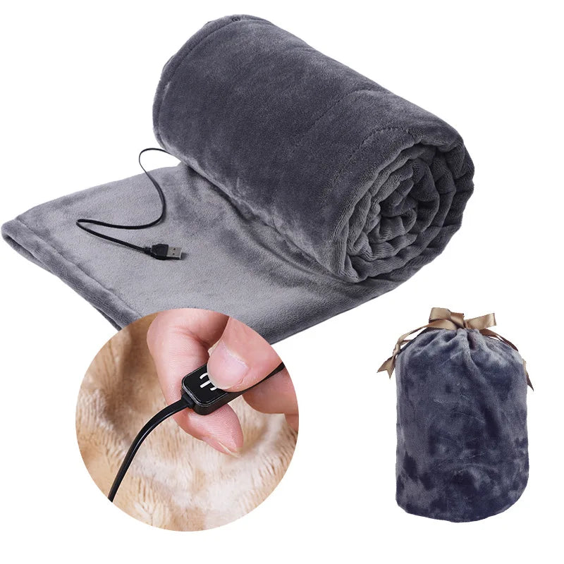 UltraWarm - Plush 5V Heated Blanket for Bed & Travel