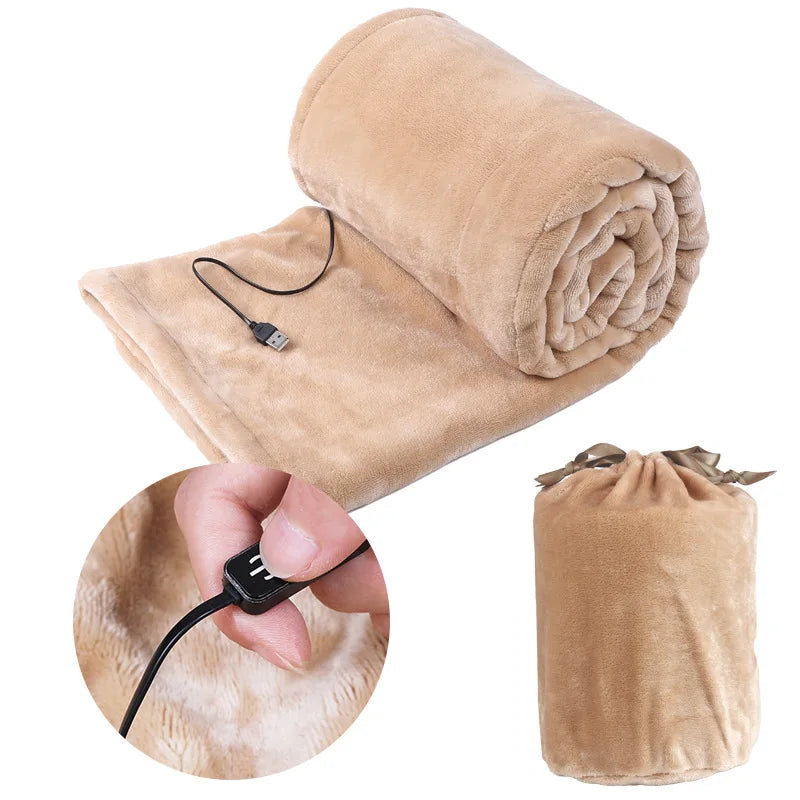 UltraWarm - Plush 5V Heated Blanket for Bed & Travel