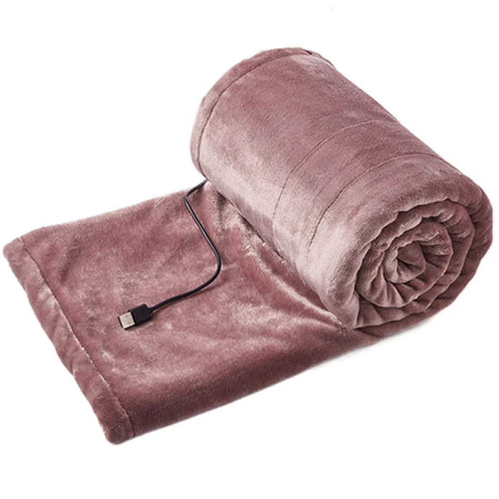 USB Heated Blanket 39x31” – Portable Electric Warmth with 3 Heat Settings