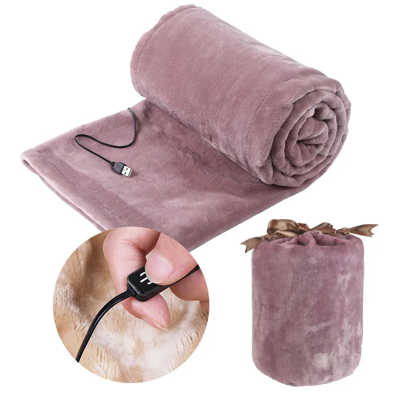 UltraWarm - Plush 5V Heated Blanket for Bed & Travel