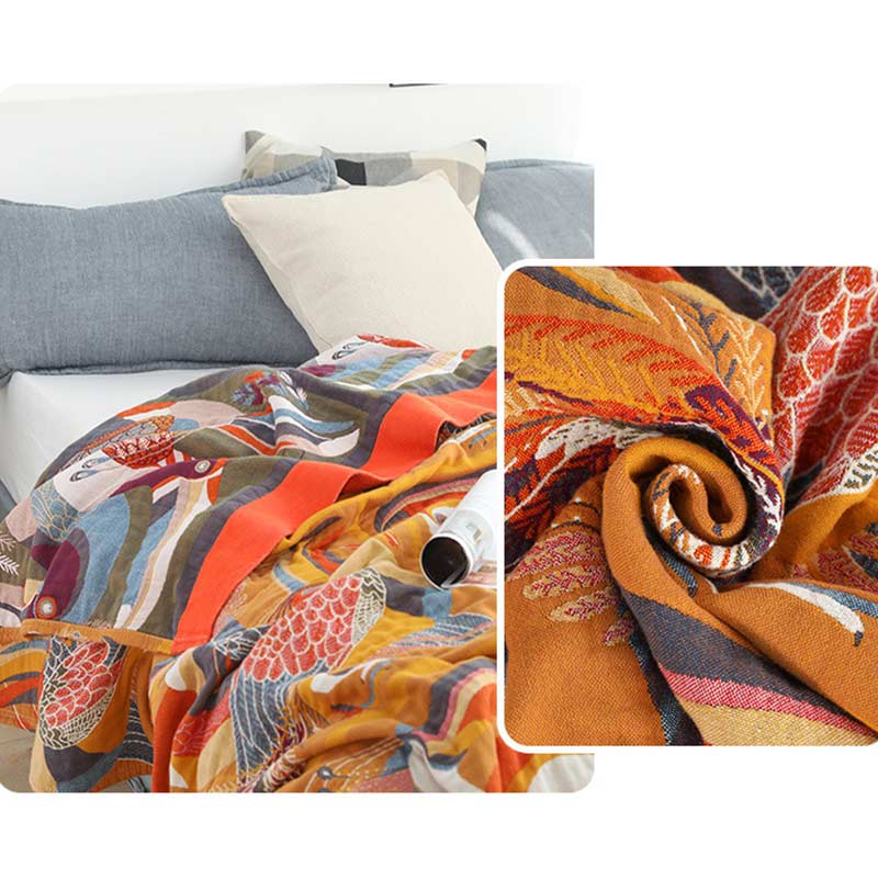 Toucan Bird Reversible Cotton Quilt – Soft, Lightweight & Breathable