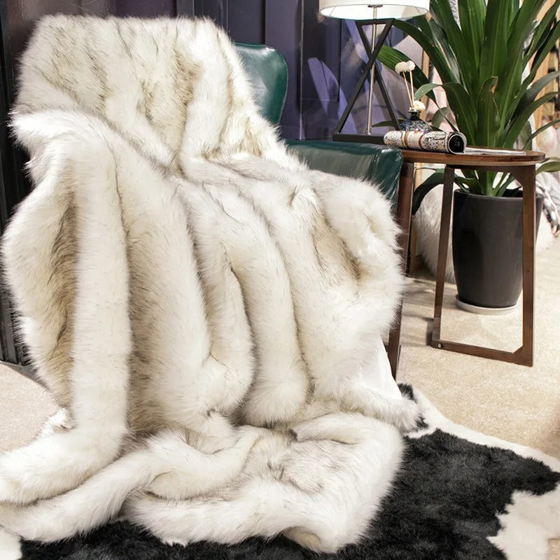 Plush Faux Fur Blanket – Ultimate Comfort & Elegance for Your Home