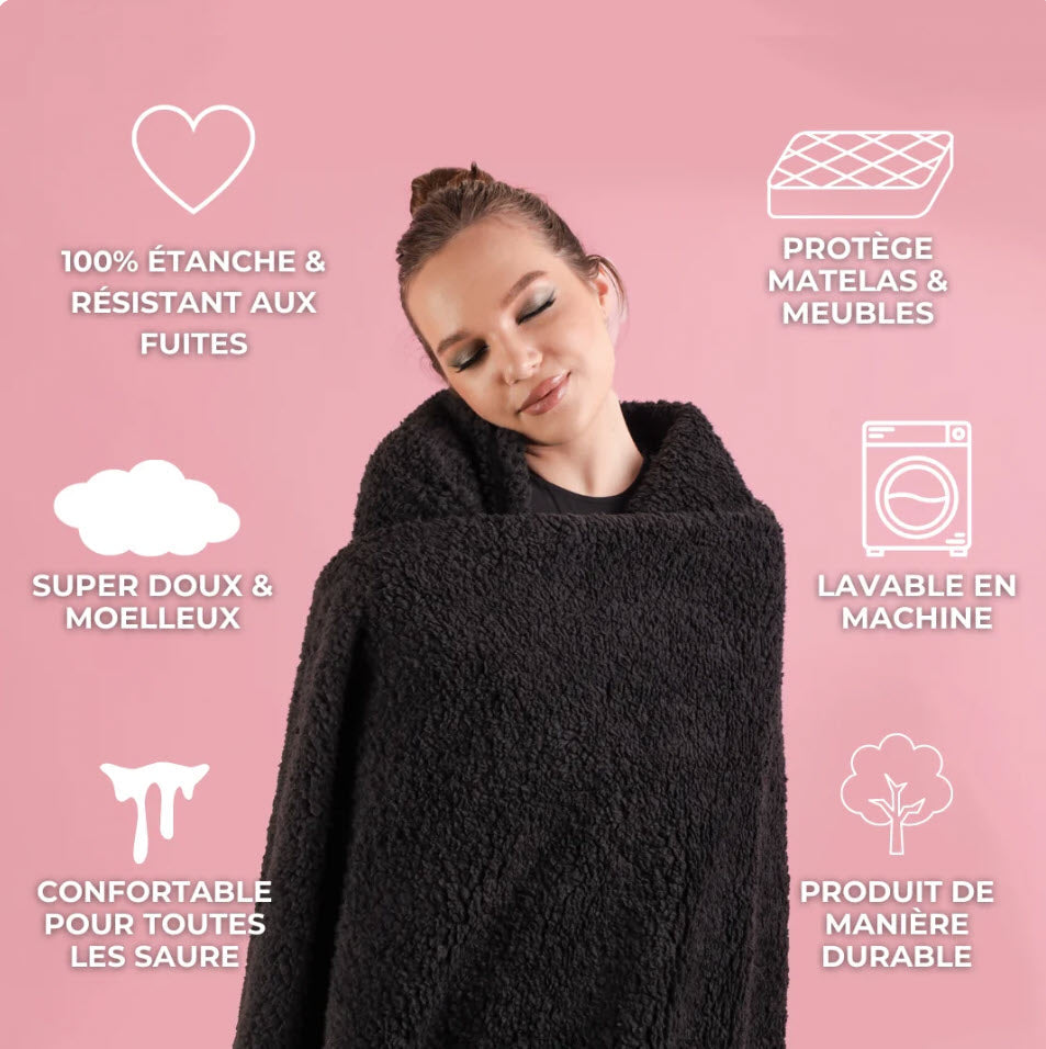Waterproof Couples Blanket – Dual-Sided Protection for Bed or Sofa