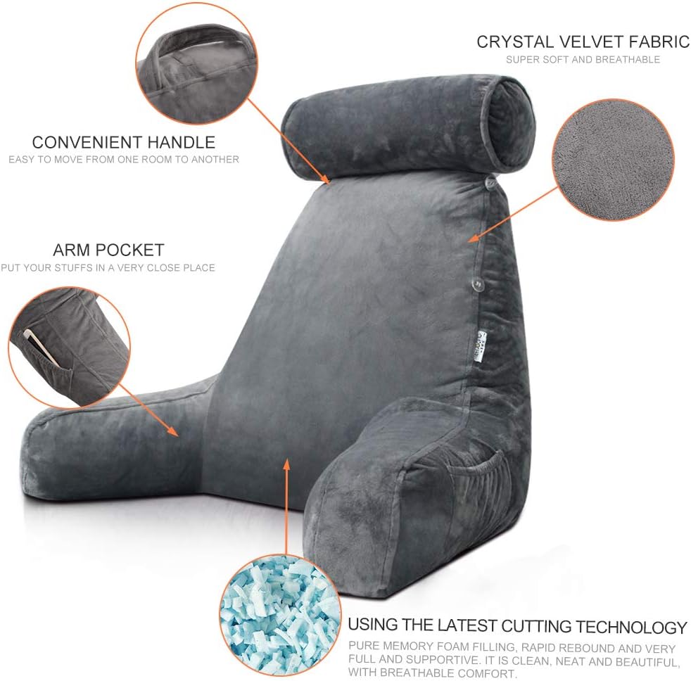 Reading Bed Pillow with Arms – Supportive & Cozy for Ultimate Comfort