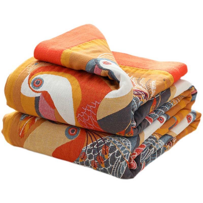 Toucan Bird Reversible Cotton Quilt – Soft, Lightweight & Breathable