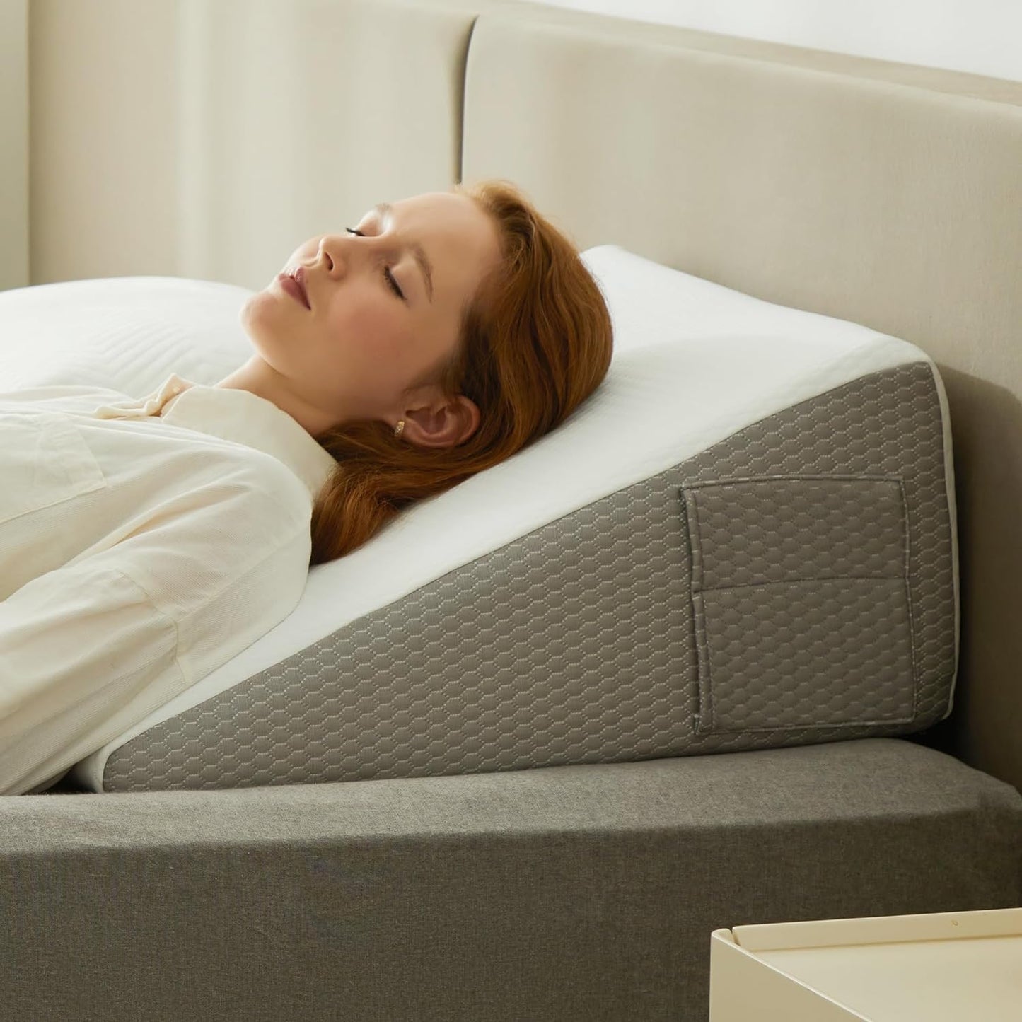 Deluxe Inclined Wedge Pillow – Supportive Cushion for Back, Neck, and Leg Relief