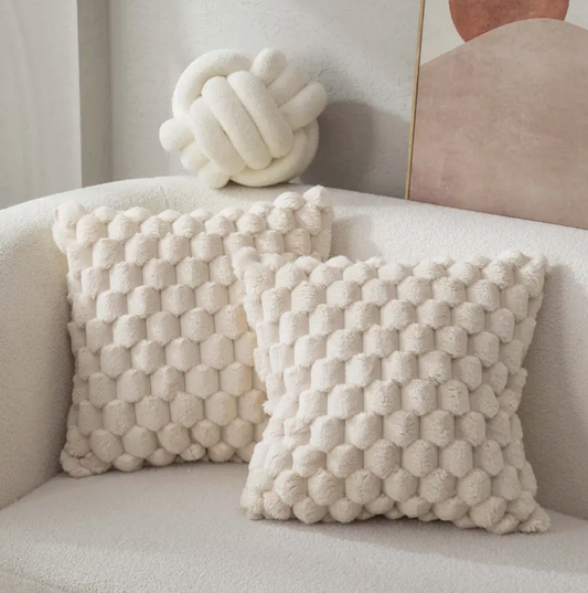 Soft Pillow with Plush Fluffy Pillowcase