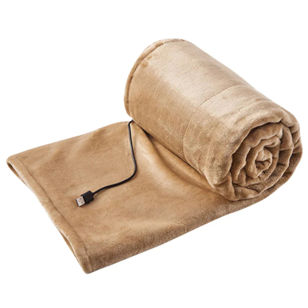 USB Heated Blanket 39x31” – Portable Electric Warmth with 3 Heat Settings