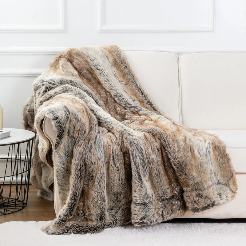 Luxury Faux Fur Throw Blanket – Soft & Cosy for Australian Homes