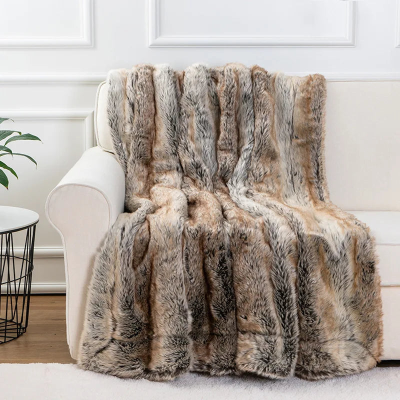 Luxury Faux Fur Throw Blanket – Soft & Cosy for Australian Homes