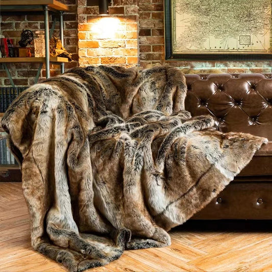 Luxury Faux Fur Throw Blanket – Soft & Cosy for Australian Homes